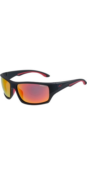 2026 O'Neill Mens Sunglasses 9020 ONS-9020-2.0-104P - Matte Black / Red